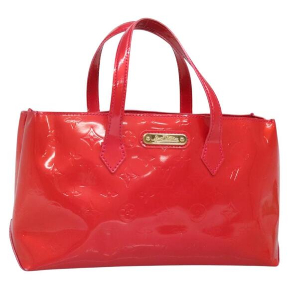 LOUIS VUITTON Vernis Wilshire Boulevard Hand Bag Rose Pop M93643 - Picture 1 of 16